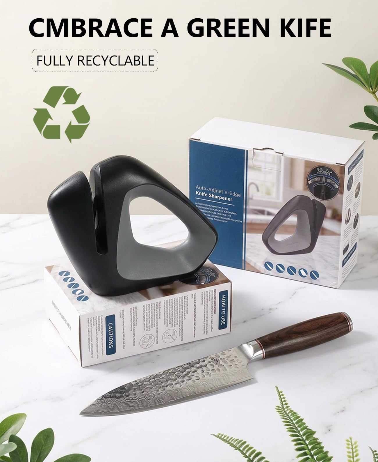 Professional Precision Knife Sharpener - Adaptive Tech Ends Angle Guesswork, Delivers a Pro Edge in Seconds, Safely Protects Blades, All Blades Compatible, Installation-Free, Durable & Effortless Care