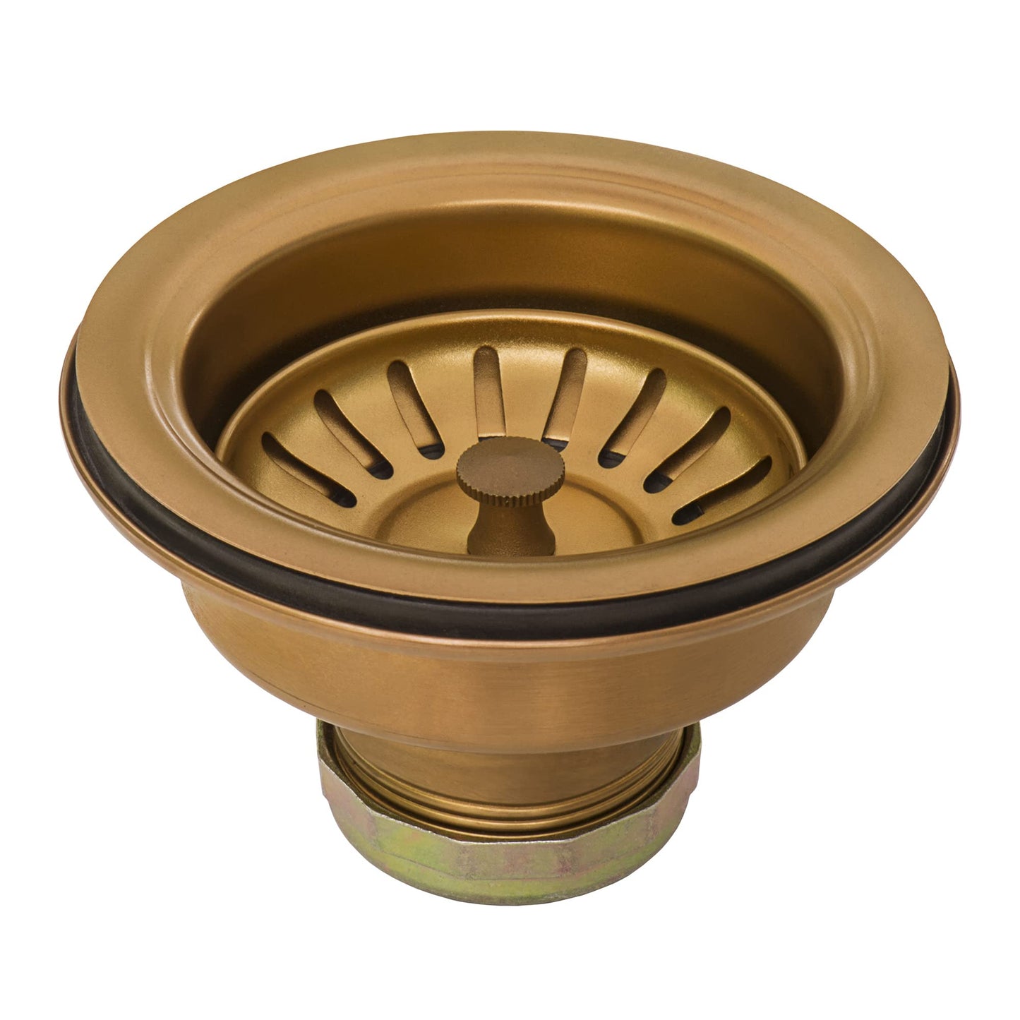 Ruvati Copper Tone 33-inch Apron-Front Farmhouse Kitchen Sink - Matte Bronze Stainless Steel Single Bowl - RVH9733CP