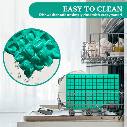 Square Gummy Molds Silicone, Mini Cute Candy Chocolate Keto Molds 3 Pack 126 Cavities Non-stick BPA free Tiny Bite Size Molds for Ice Cube Fruit edible Gummy Mold Easy to Release DIY Candy Making Kit