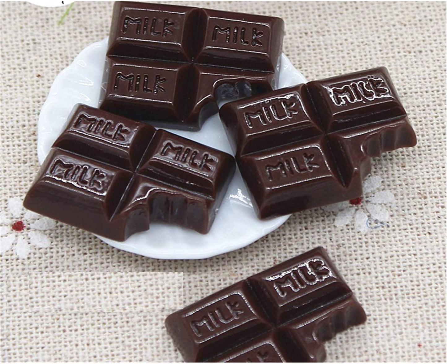 ARTS AND CRAFTS SUPPLIES 10pcs Chocolate Bar Sweet Candy Fake Food Miniature Dessert Ice Cream Flat Back Cabochons Decoden Flatback DP073