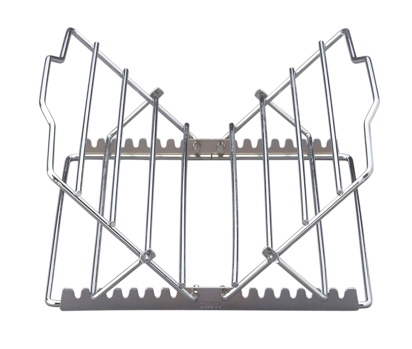 HIC Kitchen Roasting Adjustable Baking Rack, Chrome-Plated Steel, Adjusts to 7 Different Positions, 11.5 x 10.5 x 0.5-Inches