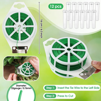 207 Pcs Flower Arrangement Supplies Florist Garden Tool Gift Kit for Women Include Green Tool Bag Thorn Remover Rose Stripper Outdoor Hand Tools Stem Pruning Shear Gloves Stem Wire Etc Wedding DIY Kit
