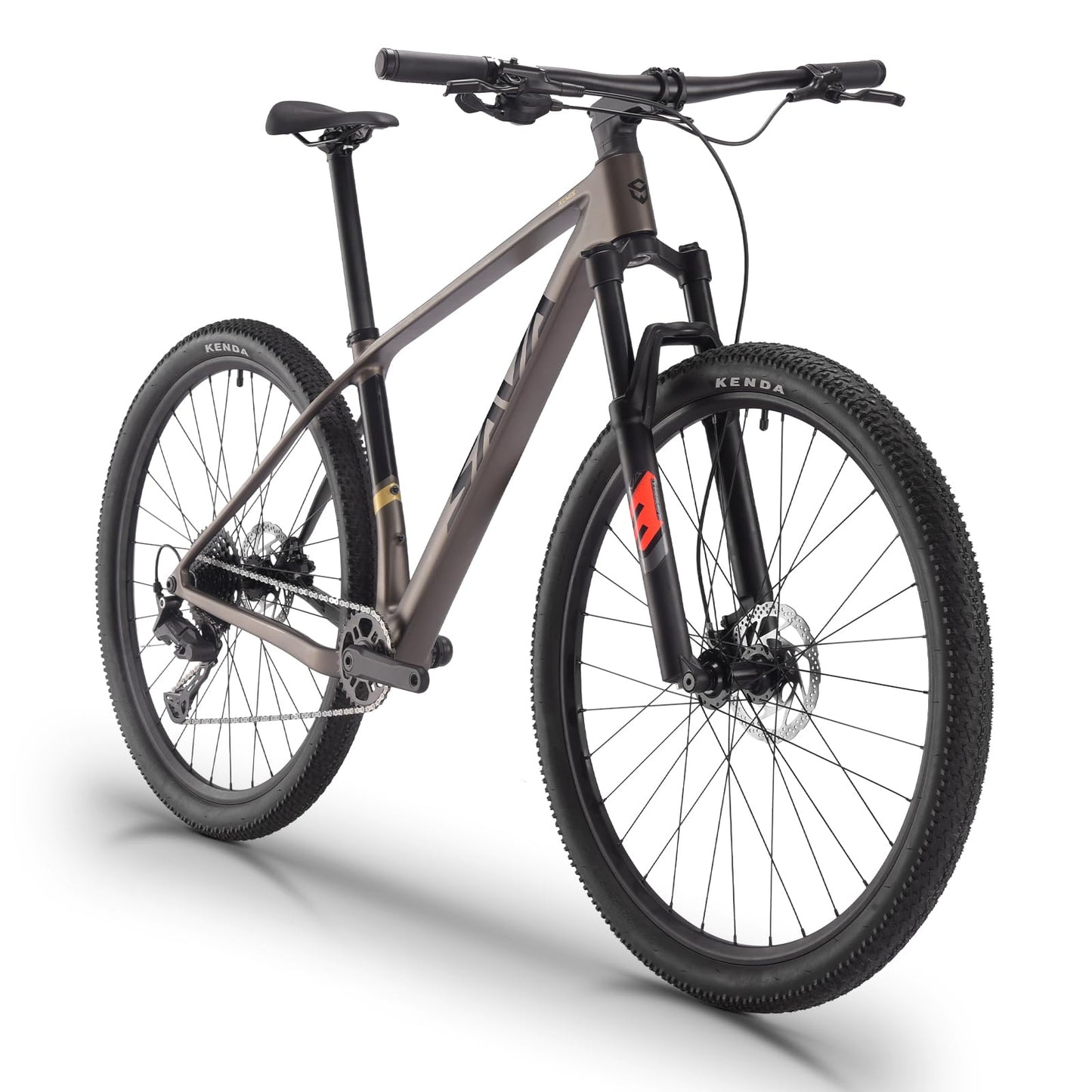 SAVADECK Carbon Fiber MTB with U6000 10 Speed Shift Groupset, Hydraulic Disc Brake with MT200 Break System (Rock Grey, 29 * 15.5)