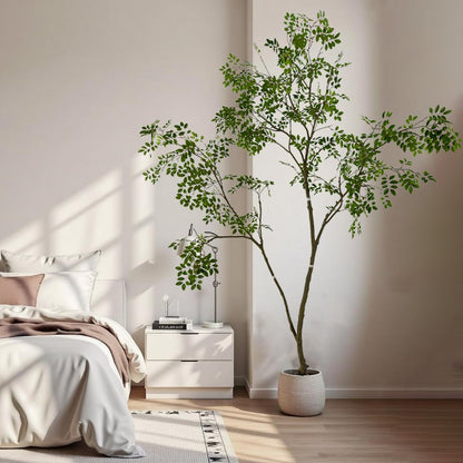 AfanD Artificial Elm Tree Faux Elm Tree 9ft Tall Fake Plant in Pot Fake Silk Tree Faux Plants Indoor