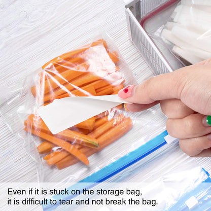 Leinuosen Freezer Labels 1 x 3 Inch Removable Food Tapes Stickers Date Stickers Storage Labels Refrigerator Freezer Paper Food Tapes Writing for Containers(300 Pieces)