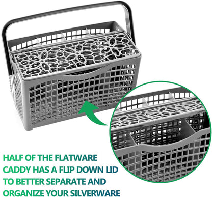 Cenipar Universal Dishwasher Silverware Replacement, 2 in 1 Utensil Basket with Handle
