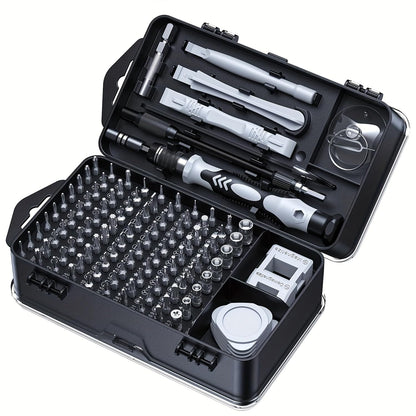 Ultimate 115 in 1 Precision Screwdriver Set - Chrome Vanadium Steel, Multi functional for PCs, Laptops, iPhones, iPads, Smartphones, and Watches - Essential DIY Repair Kit