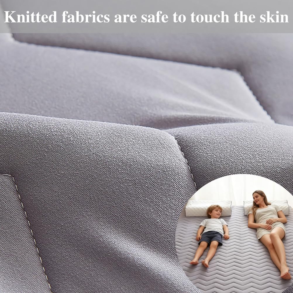 5cm Thick Foldable Floor Mattress – Portable Roll-up Tatami Mattress for Guest, Dorm, Bedroom, Or Apartment – Single & Double Size Blue 120x200cm