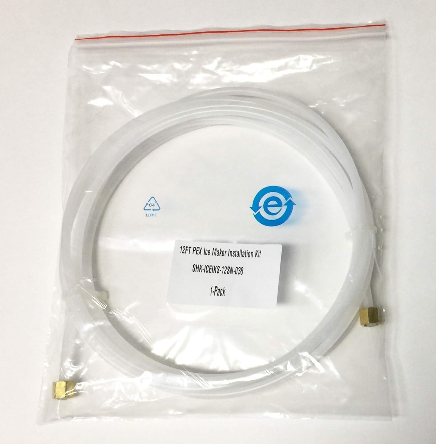 12FT Shark Industrial PEX Tubing Ice Maker Water Connector, 1/4" Comp Fitting