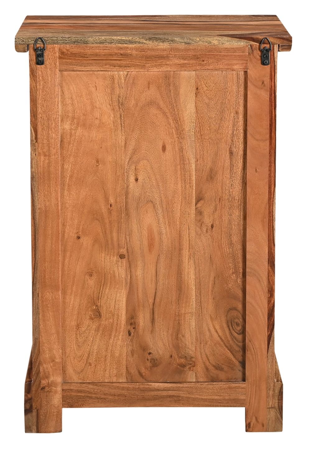 Taran Designs Darcy 3-Drawer Live Edge Solid Wood Filing Cabinet in Brown