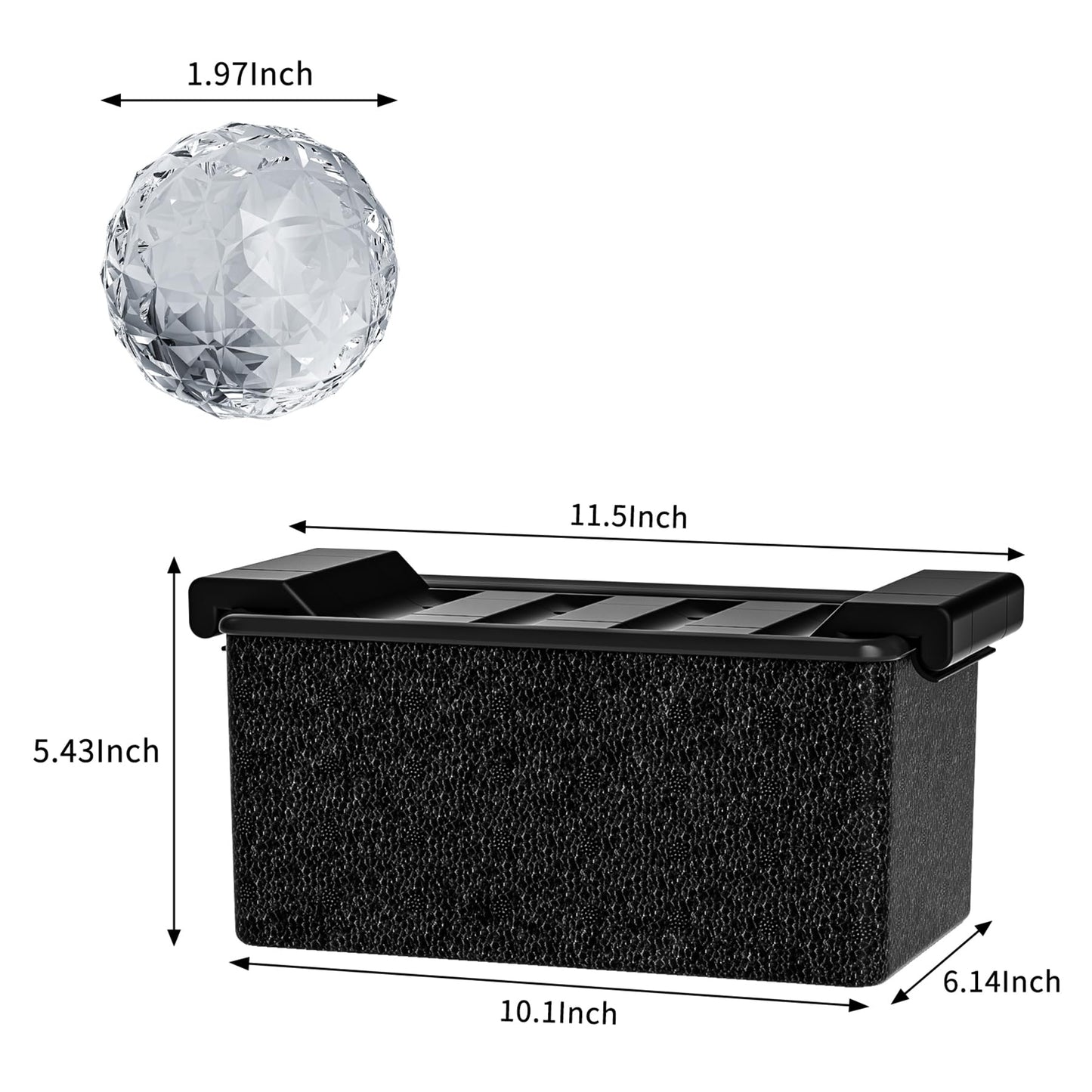 Bangp Clear Ice Ball Maker Mold,Whiskey Ice Cubes Mold,8 Distinctive 2" Crystal Clear Ice Balls for Cocktails and Drinks,Fun Shapes Ice Maker,Gifts for Men