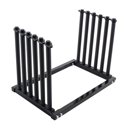 TCP Global 5-Lite Truck Bed Windshield Rack - Mobile 5 Slot Auto Glass Cargo Protection Management Rack - Safety Rubber Foam Pads, Mast Locks - Replacement Windshield Window Holder