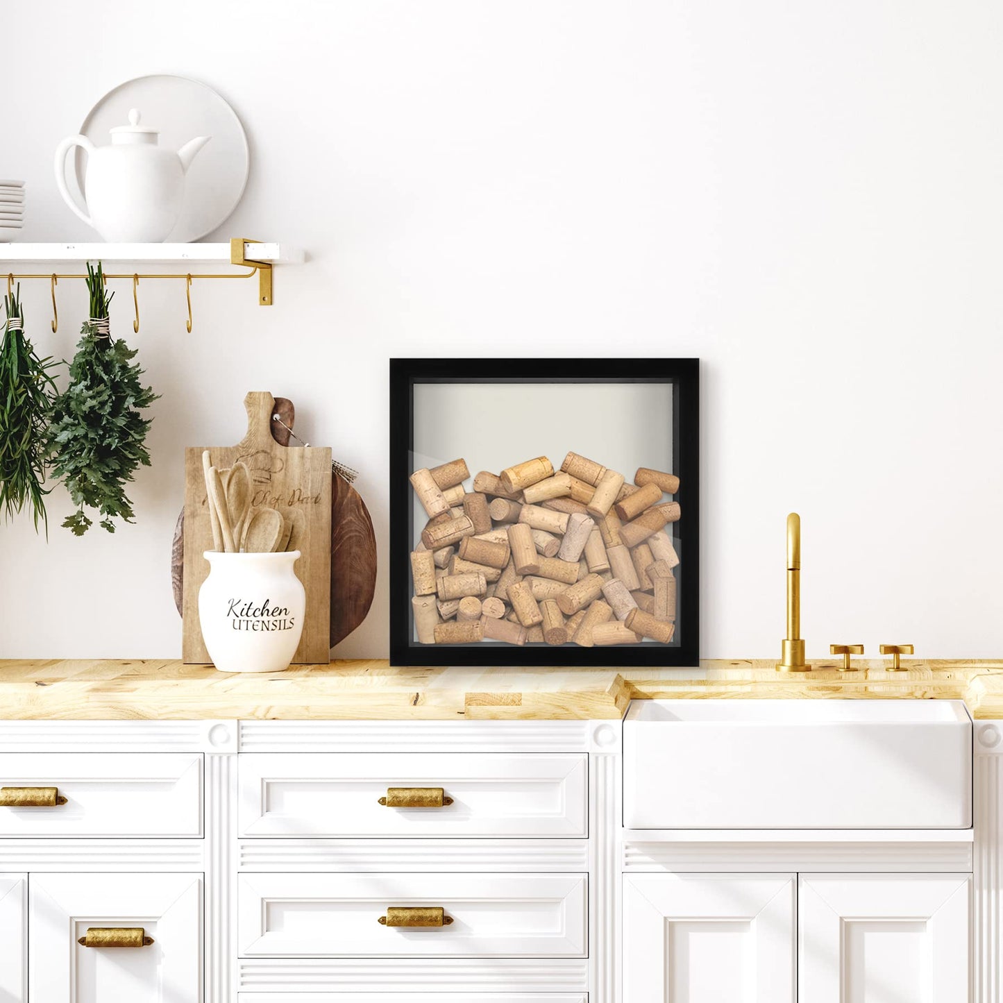 Americanflat 11x11 Shadow Box Frame with Shatter-Resistant Glass - Silhouette Collection - Large Shadow Box Display Case for Tabletop and Wall Display - Black with Soft Felt Back