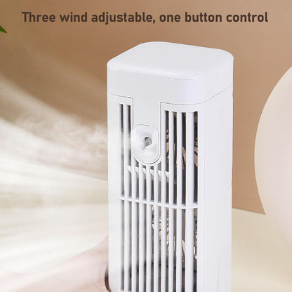 Portable Air Conditioner with 3 Speed Dual Fans, Evaporative Air Cooler for Room Bedroom, 120mL Water