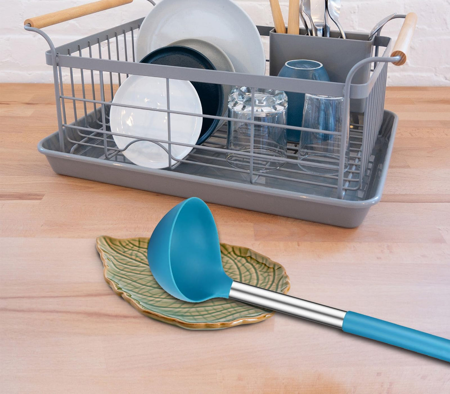 Leaf Spoon Rest For Stove Top Ceramic Spoon Holder For Kitchen Countertop Green Cooking Spoon Rests Cute Kitchens Spoon Rest Green Leaf Kitchen Decor And Accessories