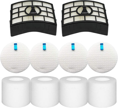 Shark Vacuum Filters Replacement - 2 Post Filters + 4 Foam & Felt Filters for AZ1002, NV650 Series