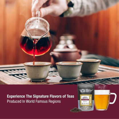 Tiesta Tea - Single Origin Tea Sampler Dry Flight Set, Mother's Day Loose Leaf, High to Low Caffeine, Makes Hot & Iced, Assorted Brew Sets with Green, White, Black & Oolong, 7 Sample Pouches