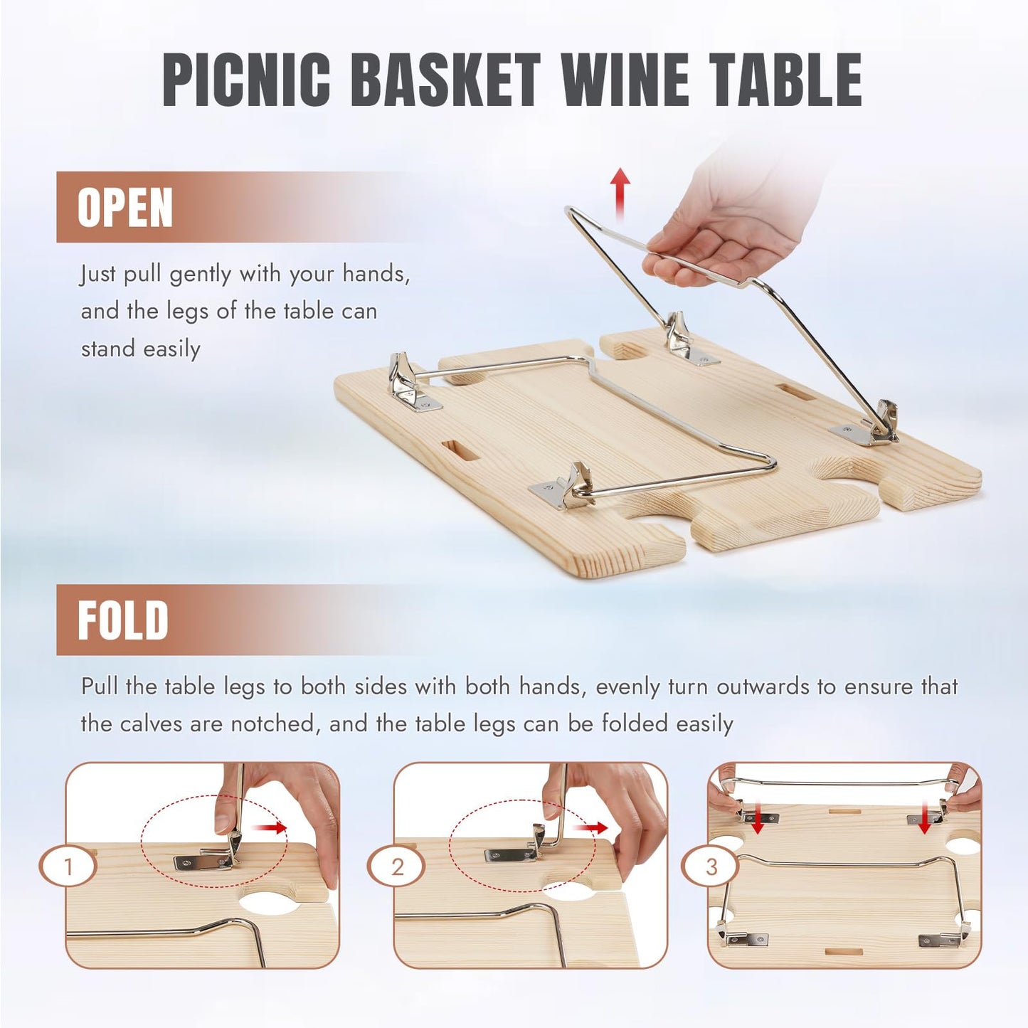 HappyPicnic Picnic Basket for 4, Handmade Wicker Picnic Set with Folding Table and Waterproof Blanket, Large Insulated Picnic Basket with Wine Bag & Cutlery Kit for Picnic, Camping, Holidays (Leaf)