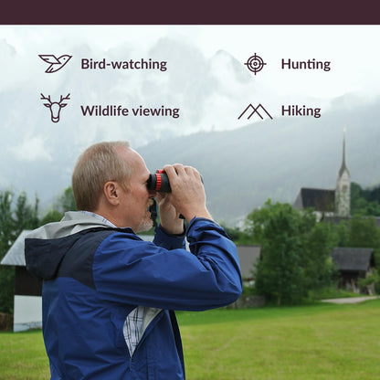 Oberwerk Sport ED 8x42 Professional Binoculars, Roof Prism, Fully Multi-Coated & Waterproof, Dielectric & Phase-Coated Prisms, Twist-Up Eyecups, Bird Watching, Hiking & Outdoor Use, Green