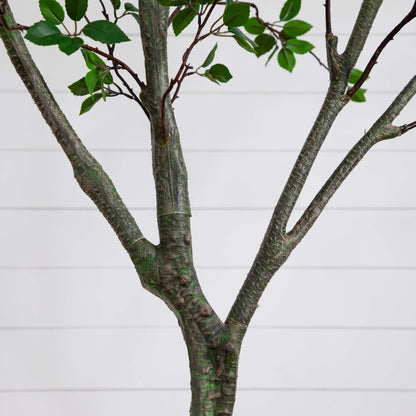 Nearly Natural 10ft Minimalist Citrus Artificial Tree, UV Resistant