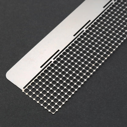 LUORNG 3PCS Diamond Painting Ruler Set, Stainless Steel 5D Diamond Ruler Tools with 216, 400 and 800 Blank Grids, 2PCS Fixing Tools for DIY Painting Kits