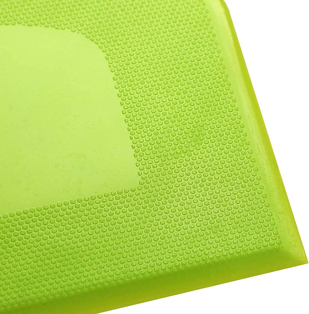 Dough Scraper Bowl Scraper, Flexible Plastic Multi-Function Kitchen Tools, 2 Piece Set in White-Green.