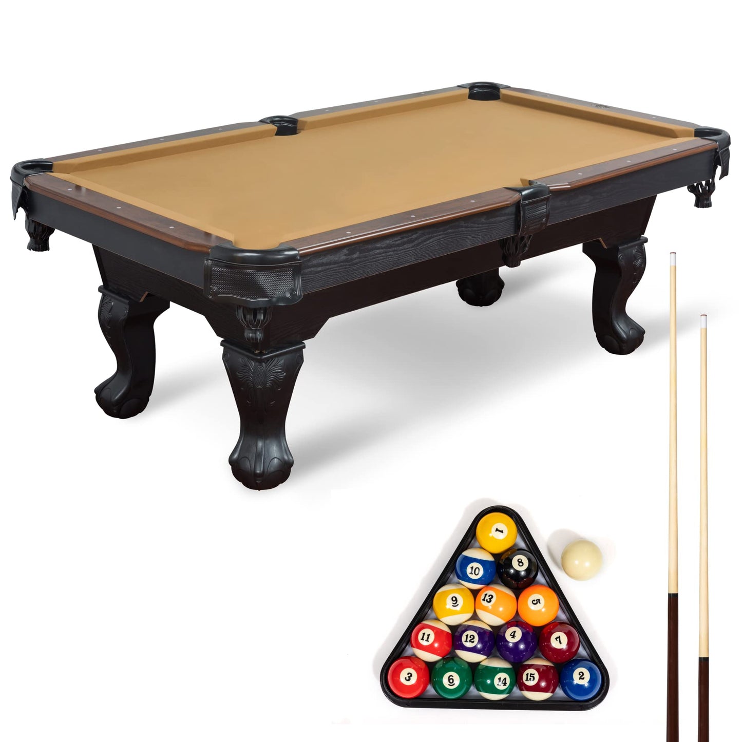 EastPoint Sports Masterton Billiard Table Deluxe - Tan 87 inch 1-1-32270-AA001D