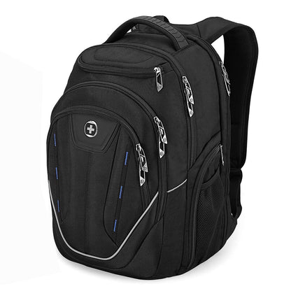 Swissdigital Design TSA Business Laptop Backpack For Men,Travel Backpack With USB Charging Port,College Tech Backpacks With RFID Pockets Presents For Men Fits 15.6 Inch Computer | TERABYTE