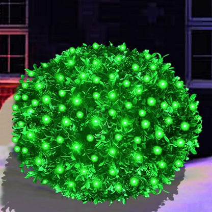 HISHINY Christmas Net Lights - 100 LED Connectable Mesh String Lights for Outdoor Decor | 5ft x 5ft Green