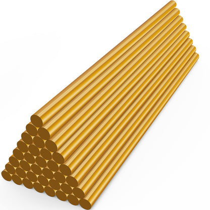 ENPOINT Metallic Gold& White Hot Glue Sticks, 8" x 0.27" for Crafting, Woodworking, Decoration, Bonding Repair, Wax Sealing
