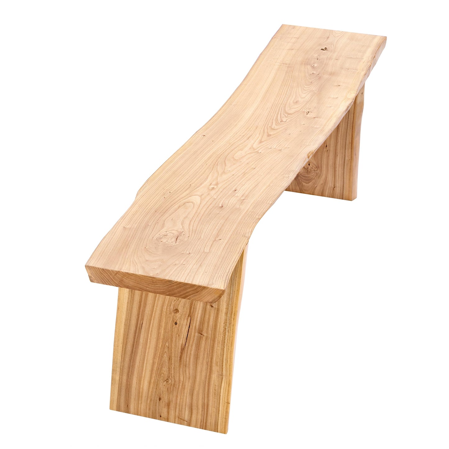 K KELBEL 63” Wooden Dining Bench,Entryway Bench,Solid Natural Edge,End of Bed,Kitchen Table Benches,Entryway Benches for Rustic Home Décor Furniture