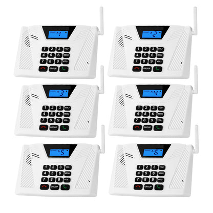 Intercoms Wireless for Home Upgraded, Hands Free Intercom 5300ft, Real-Time Two Way Intercoms for Home with Group Call, Full Duplex Wireless Intercom System for Business Office(4 Pack)