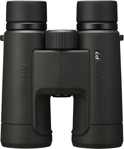 PROSTAFF P7 10x30 (16771) Black Binoculars Bundle with Lens Pen and Cleaning Cloth, Compact Binoculars for Adults for Hunting, Bird Watching, and Hiking Essentials, Zoom