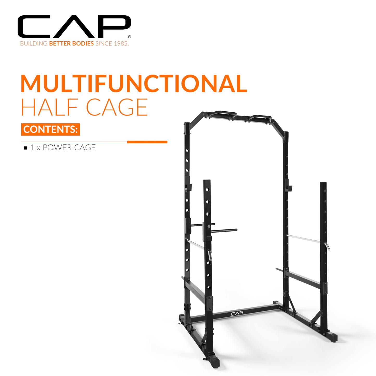 CAP Barbell Multi Use Power Rack, White