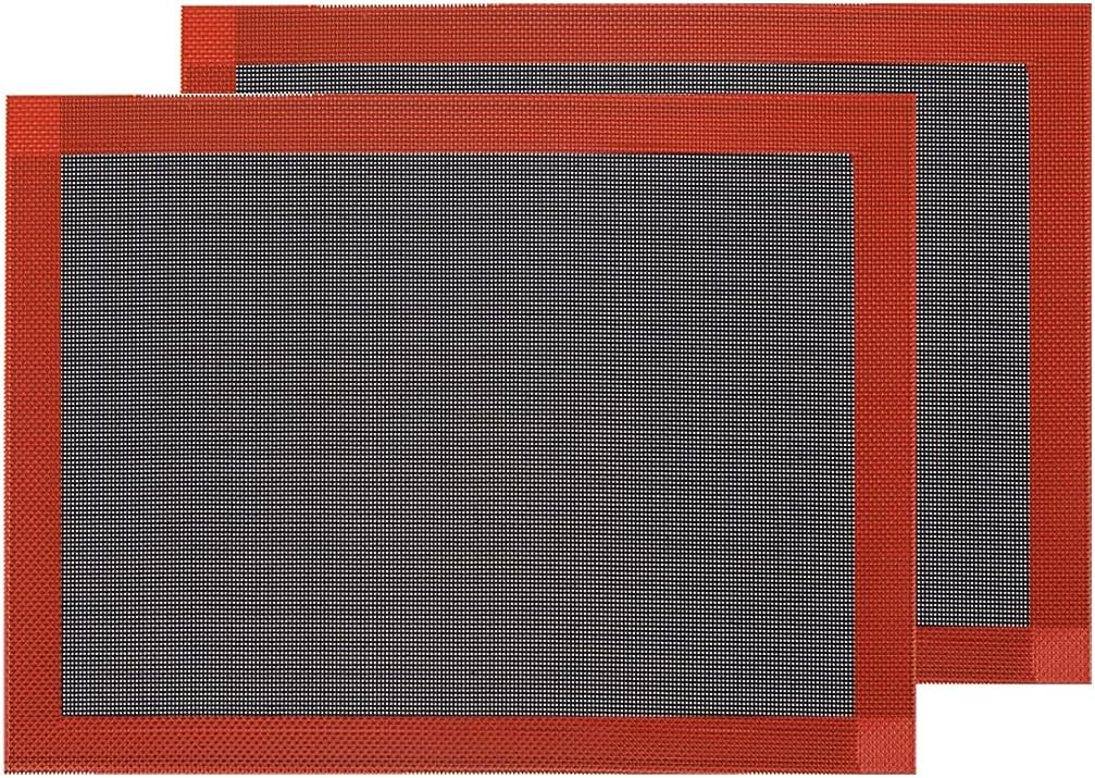 Professional Silicone Bread Baking Mat, Non Stick Oven Liner, Perforated Steaming Mesh, Half Sheet Size
