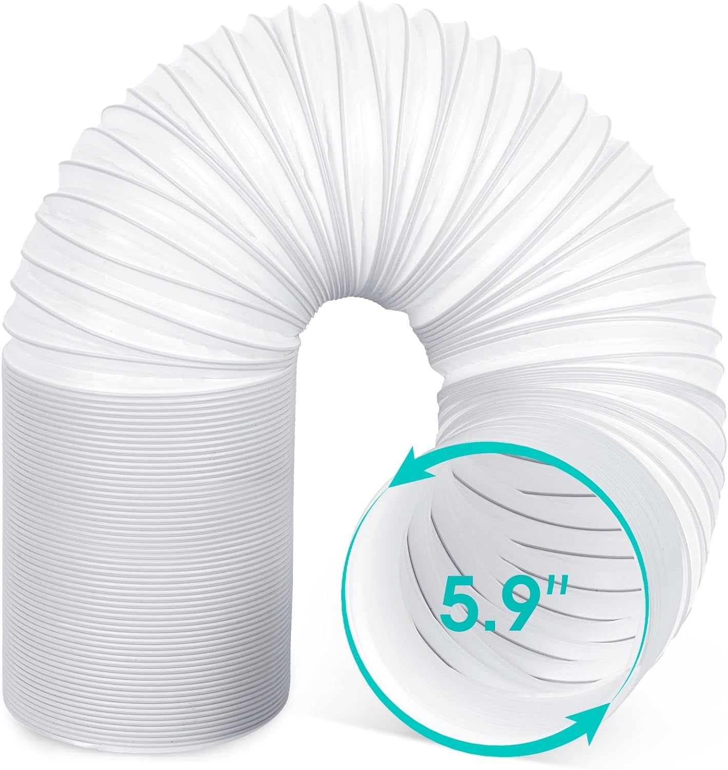 Portable Air Conditioner Hose, 5.9 Inch Diameter & 80" Length, Universal Replacement AC Exhaust Hose Kit Parts