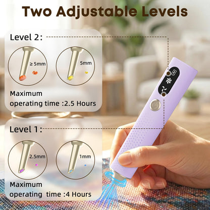 Electric Diamond Painting Pen, Vacuum Diamond Art Pens Cordless & Quiet, Adjustable Suction Mode, Mothers Day Gift for Mom Diamond Painting Tool Supplies for Adults, Purple