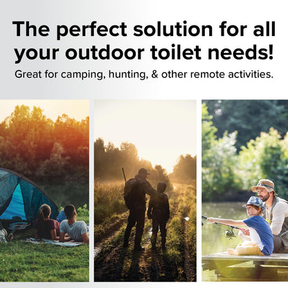 Camco Portable Toilet Bucket with Seat & Lid – 5-Gallon Camping Toilet with Bag Liners & Carry Handle – Lightweight, Easy to Clean, Durable – Ideal for Outdoor, RV, Hunting & Emergency Use (41549)