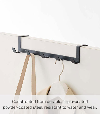 YAMAZAKI home Smart Wide Over the Door Rack, Black