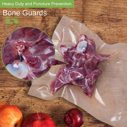 MakMeFre 100 Pint Size Vacuum Freezer Sealer Bags, 6x10 Inch, BPA Free, Heavy Duty Commercial Grade