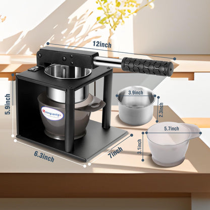 Moongiantgo Potato Ricer Masher with 2 Interchangeable Discs Hand Food Press for Mashed Potatoes, Avocados Puree or Fruit Juicer Squeezer for Citrus Pomegranate Lemon Orange Lime