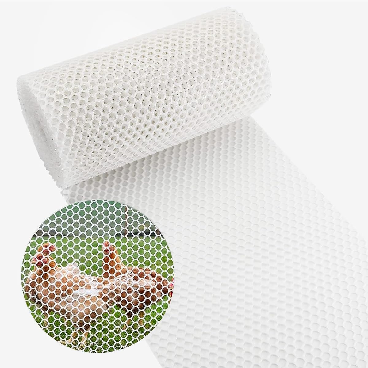 maebeacae 15.7INx33FT,Plastic Plastic Chicken Wire Fencing Fence Wire,Poultry Garden Netting,Poultry Netting, Mesh