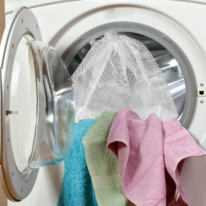EXCEART Mesh Laundry Bag, Drawstring Washing Bags for Bra Lingerie, Travel Storage Organizer for Washing Machine