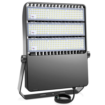 ledmo LED Flood Light Outdoor, 360W 50400LM Stadium Lighting, IP65 Waterproof, 5000K Daylight Commercial Lighting, for Large Yards, Parking Lots, Sports Fields, Arena (Easy Hardwired, Switch Control)