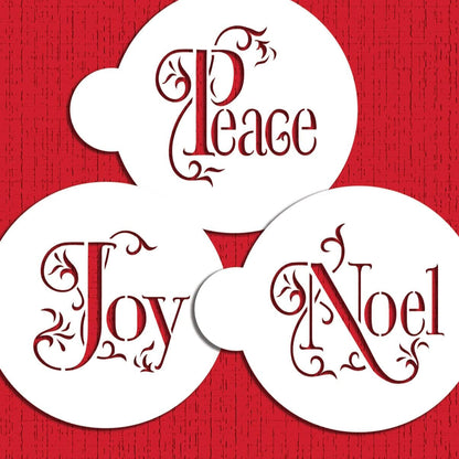 Joy, Noel and Peace Cookie Set by Designer Stencils