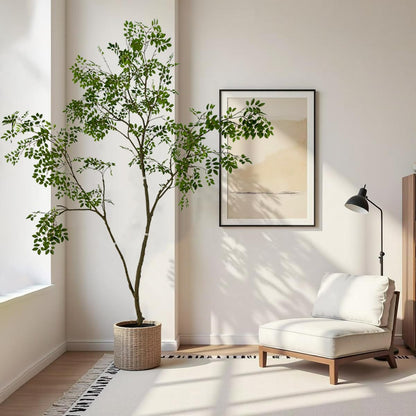 AfanD Artificial Elm Tree Faux Elm Tree 9ft Tall Fake Plant in Pot Fake Silk Tree Faux Plants Indoor