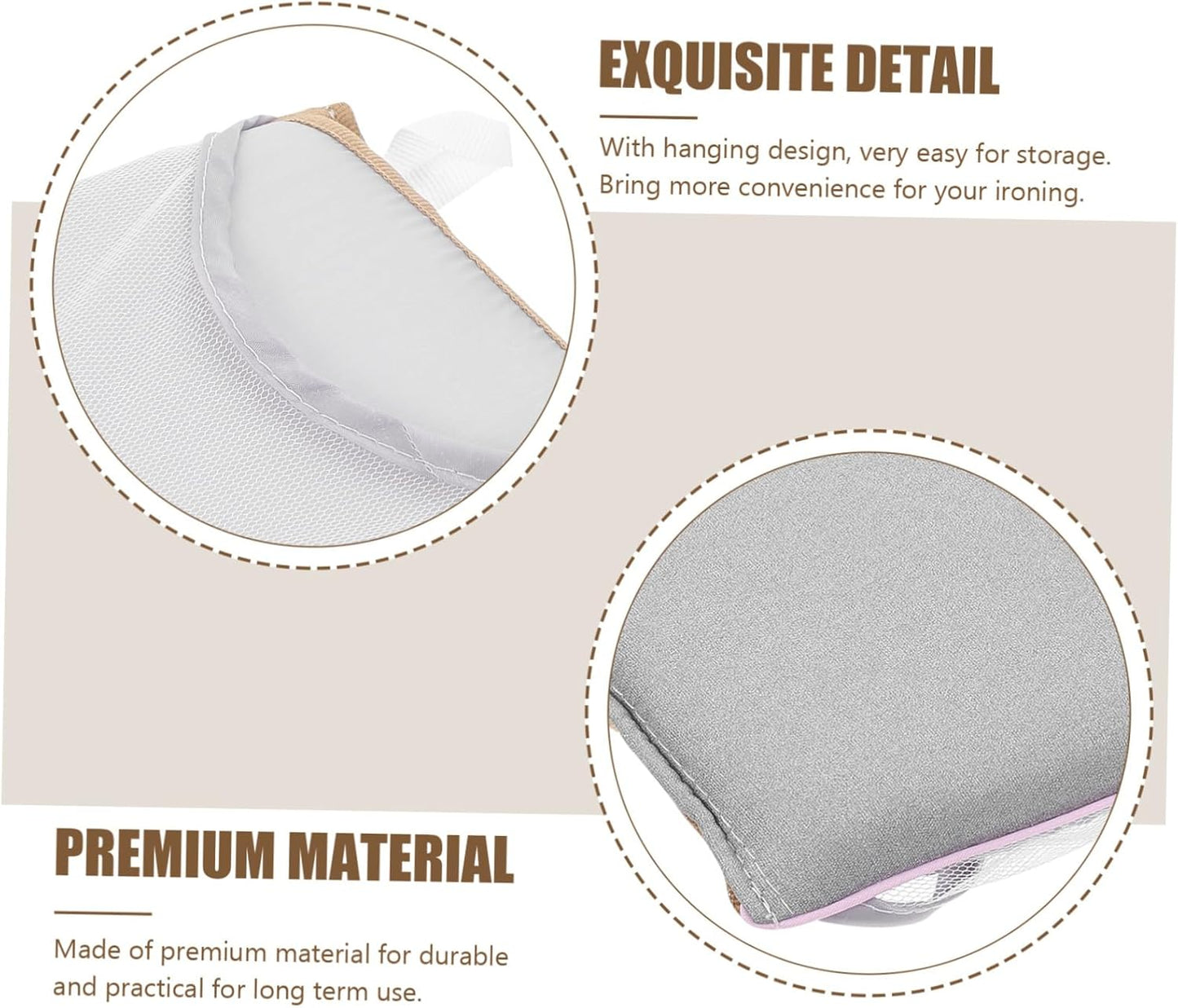Zerodeko Mini Steamer Sponge Pad for Clothes, Garment Steamer Mitt, Shirt Steamer, Ironing Table Mesh Ironing Board.