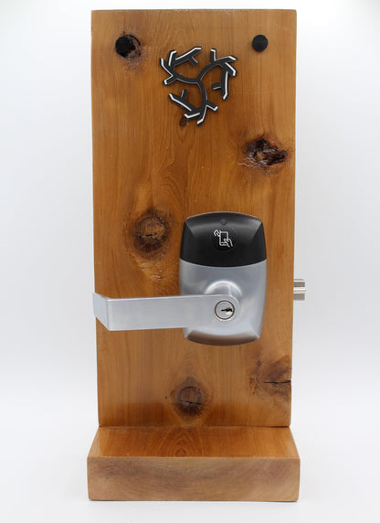 RFID Commercial Lever Door Lock, Access Control System App, Includes 2 NFC keycards (Left-Hand)