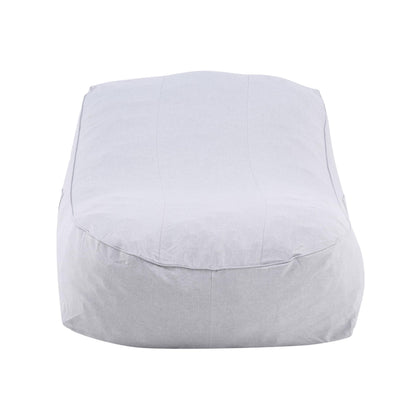 Christopher Knight Home Hilar Outdoor Bean Bag Chair, Fabric Bean Bag Lounger for Adults and Kids, Outdoor Comfy Reading Chair, Patio Lounge Sofa for Poolside Garden, Gray