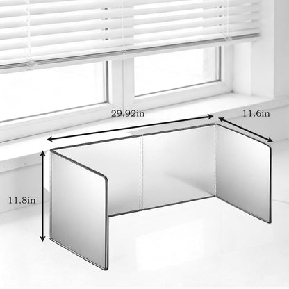 Splatter Screen - 4 Sided Stainless Steel Grease Splatter Guard for Frying Pan, Fine Mesh Oil Splash Protector, Stove Top Splatter Shield, Easy Clean & Durable Kitchen Essential